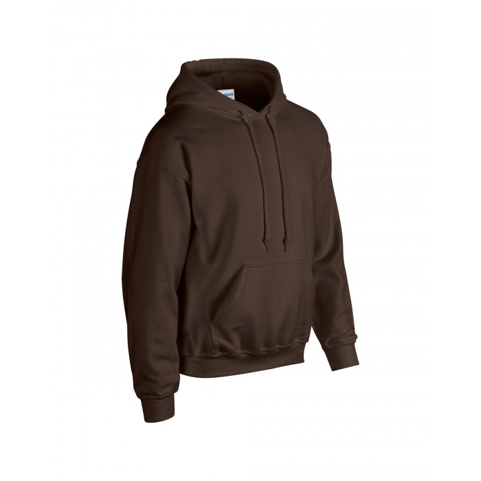 GI18500, Heavy Blend Adult Hooded Sweatshirt (Dark Chocolate) Gildan