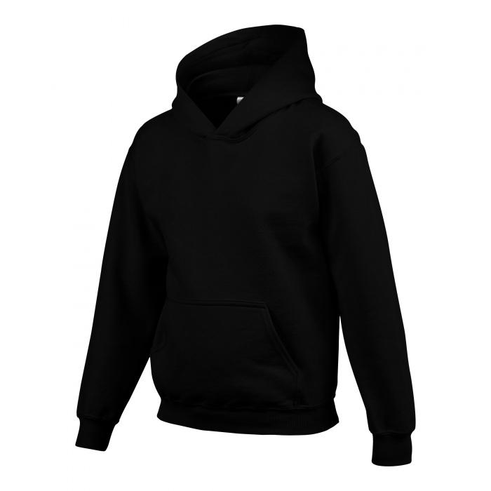 GB18500, Heavy Blend Youth Hooded Sweatshirt (Black) Gildan