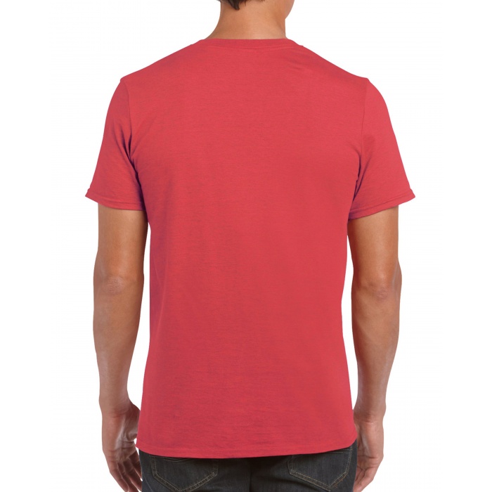 GI64000, Softstyle Adult T-shirt (Heather Red) Gildan