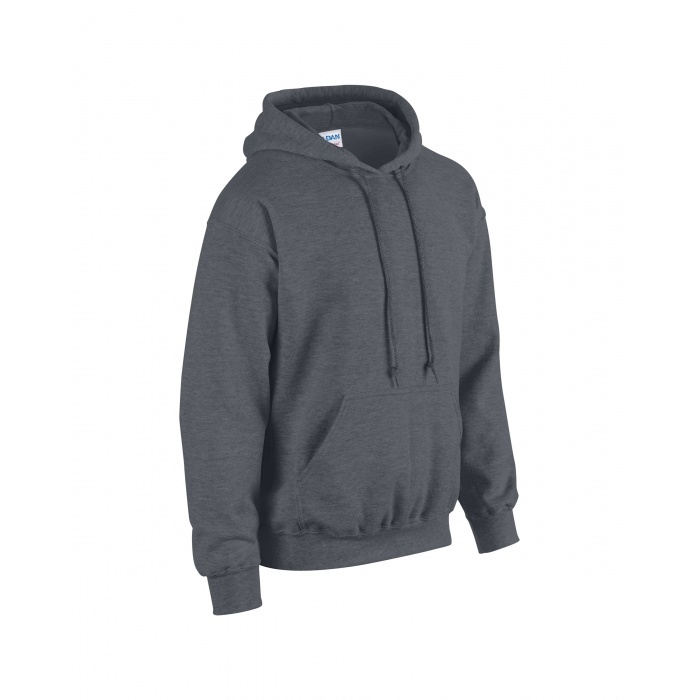GI18500, Heavy Blend Adult Hooded Sweatshirt (Dark Heather) Gildan