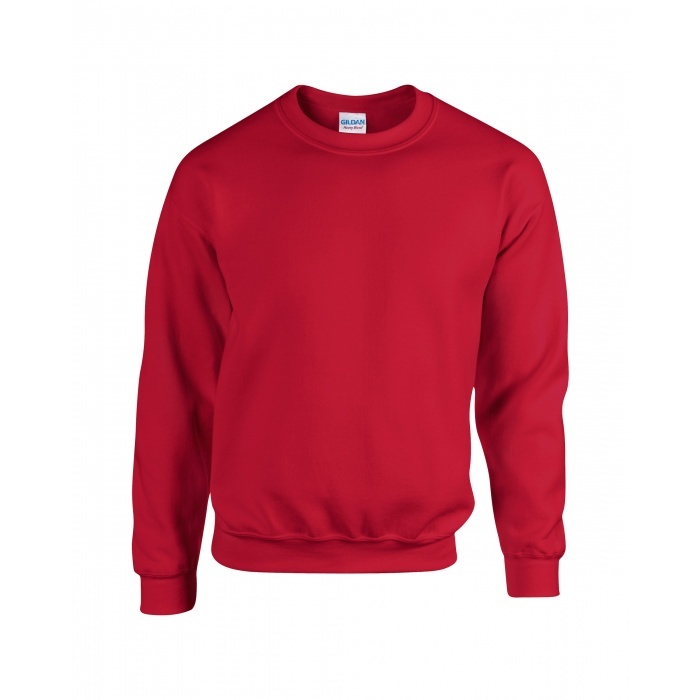 GI18000, Heavy Blend Adult Crewneck Sweatshirt (Cherry Red) Gildan