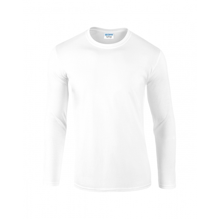 GI64400, Softstyle Adult Long Sleeve t-shirt (White) Gildan