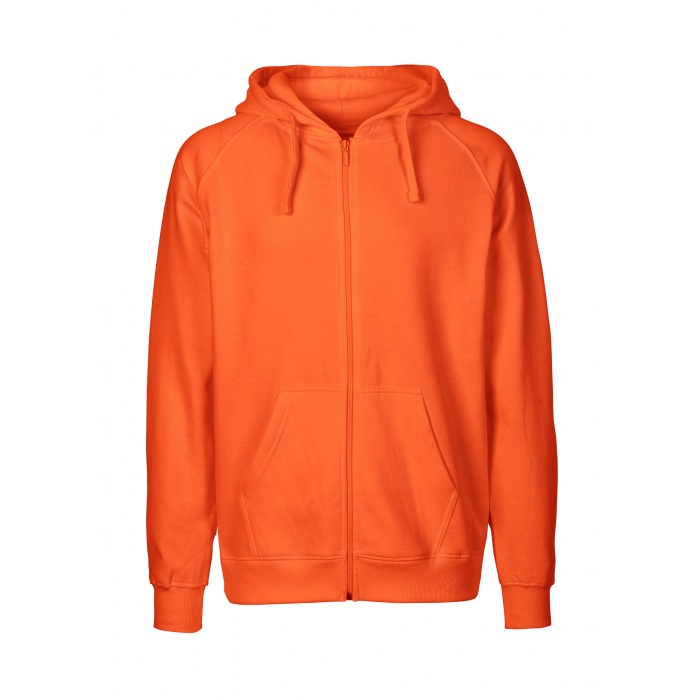 O63301, Mens Hoodie With Zip (Orange) Gildan